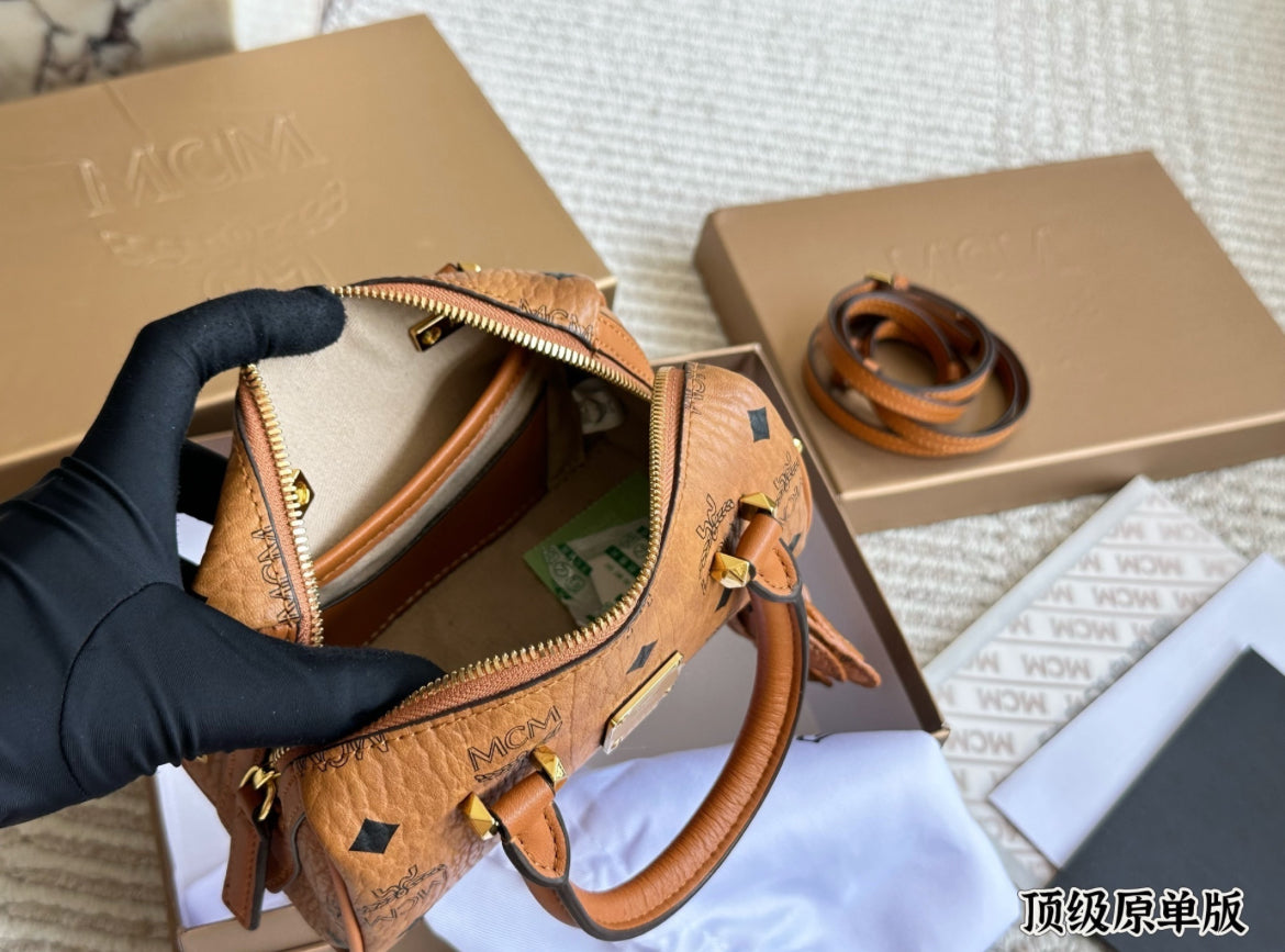 (PRE-ORDER) MCM Miniature Boston Bag