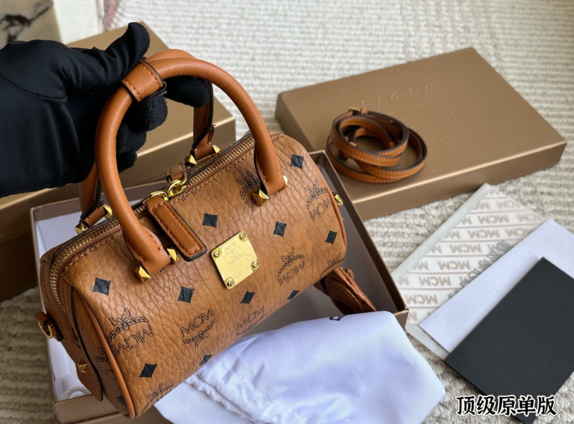 (PRE-ORDER) MCM Miniature Boston Bag